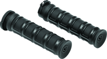 Load image into Gallery viewer, Kuryakyn Dillinger Grips Dual Cable Satin Black - Powersports Haven