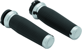 Kuryakyn Thresher Grips Dual Cable Chrome - Powersports Haven