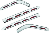Kuryakyn L.E.D. Saddlebag Molding Set 4 Piece 01-10 GL1800 Chrome