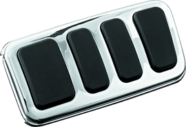 Kuryakyn ISO Brake Pedal Pad Longhorn Chrome - Powersports Haven