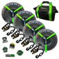 Rhino USA Lasso Straps; Basket Straps - Green - Powersports Haven