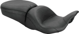 Mustang 08-21 Harley Electra Glide, Rd Glide, Rd King, Str Glide Lowdown Touring 1PC Seat - Black - Powersports Haven
