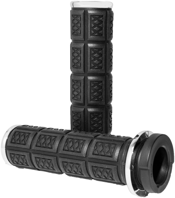 Kuryakyn Enygma Grips Throttle-By -Wire - Chrome - Powersports Haven