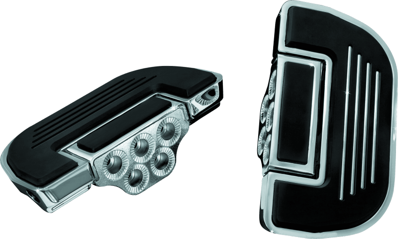 Kuryakyn Premium Ribbed Floorboards Without Adapter Chrome - Powersports Haven