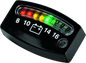 Kuryakyn LED Battery Gauge Universal Black - Powersports Haven