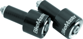 BikeMaster Anodized Aluminum Barend Pair - Black - Powersports Haven