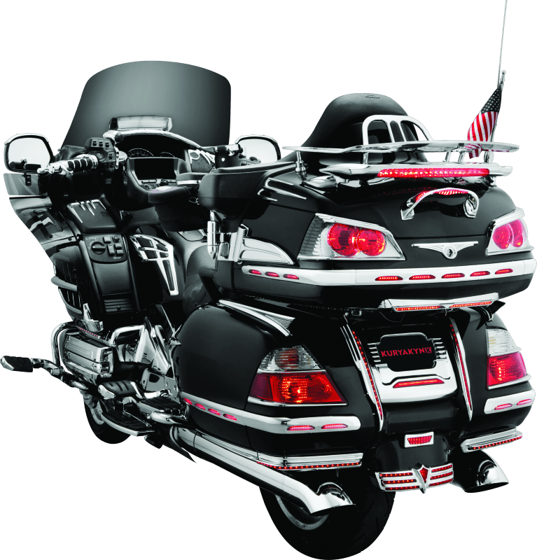 Kuryakyn L.E.D. Lighted Trunk Lid Handle 01-17 GL1800 Chrome - Powersports Haven