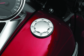 Kuryakyn Vented Flush Mount Gas Cap Chrome - Powersports Haven