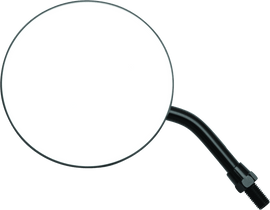 BikeMaster 4in Adjustable Round Mirror 10mm - Each - Black - Powersports Haven