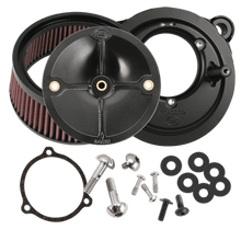 Load image into Gallery viewer, S&amp;S Cycle 2008+ BT w/ S&amp;S 58mm Throttle Body Stealth Air Cleaner Kit w/o Cover - Powersports Haven