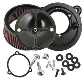 S&S Cycle 2008+ BT w/ S&S 58mm Throttle Body Stealth Air Cleaner Kit w/o Cover - Powersports Haven