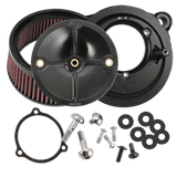 S&S Cycle 2008+ BT w/ S&S 58mm Throttle Body Stealth Air Cleaner Kit w/o Cover