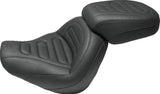Mustang 18-21 Harley Fat Bob Standard Touring Solo Seat Trapezoid- Black