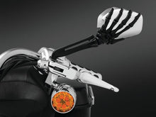 Load image into Gallery viewer, Kuryakyn Skeleton Hand Mirrors Black/Chrome - Powersports Haven