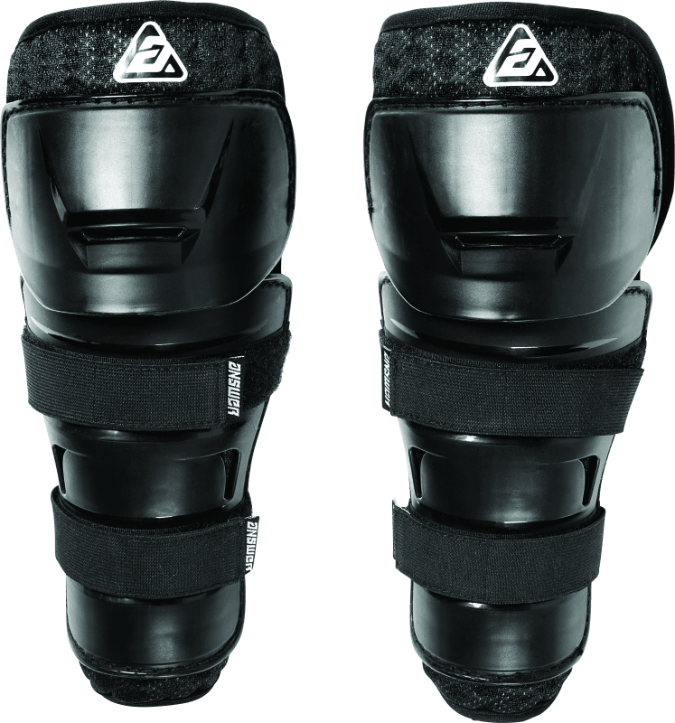 Answer Peewee Knee Guard Black - Powersports Haven
