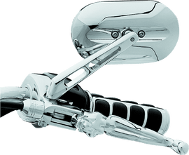 Kuryakyn Magnum Mirrors Large Flat Glass Chrome - Powersports Haven