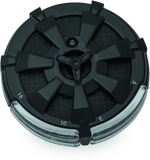 Kuryakyn Alley Cat Fuel & Battery Gauge Gloss Black