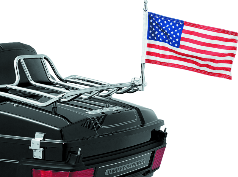 Kuryakyn Flag With Universal 1/2inch Vertical Mount Chrome - Powersports Haven