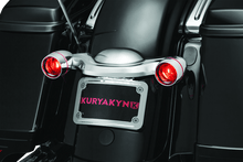 Load image into Gallery viewer, Kuryakyn Curved License Plate Mount Chrome - Powersports Haven