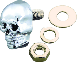 Bikers Choice Chrome Skull Kromets 5/8 Long 1/4-20 Stud Ea - Powersports Haven