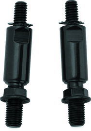 Kuryakyn Raised Mirror Mnt Adapters Gloss Black - Powersports Haven