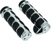 Load image into Gallery viewer, Kuryakyn Premium ISO Grips With Throttle Boss Throttle-By-Wire Chrome - Powersports Haven
