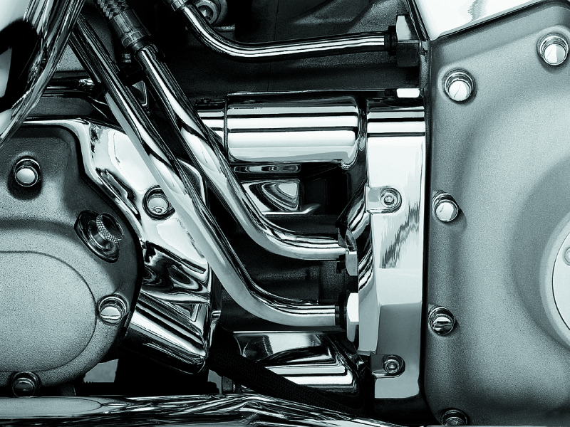 Kuryakyn Deluxe Oil Line Nacelle Cover 00-06 Softail Models Chrome - Powersports Haven