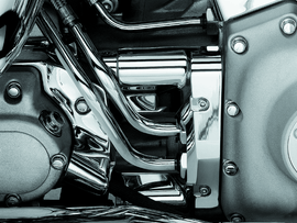 Kuryakyn Deluxe Oil Line Nacelle Cover 00-06 Softail Models Chrome - Powersports Haven