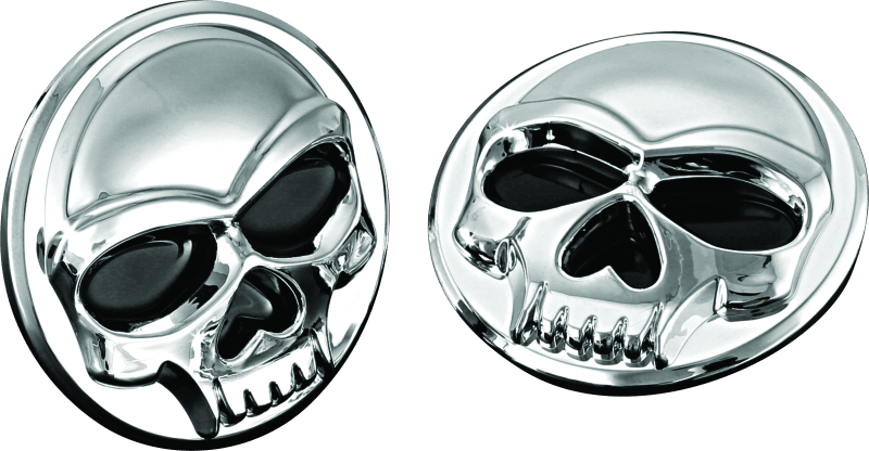 Kuryakyn Universal Zombie Medallions 2in Diameter Chrome - Powersports Haven