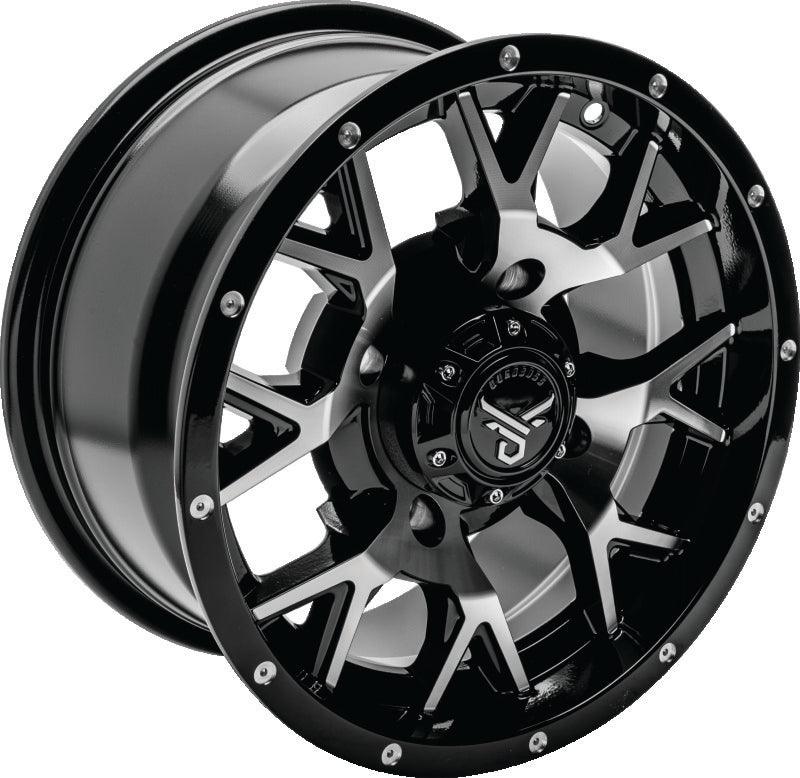 QuadBoss Barbwire 14X7 - 4+3 - 4/156 - Machined - Powersports Haven