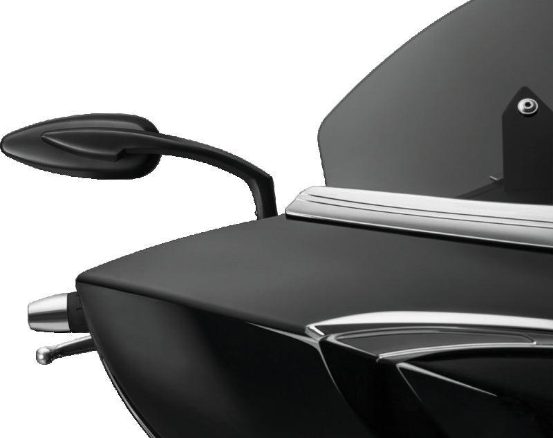 Kuryakyn Teardrop Mirrors Satin Black - Powersports Haven