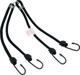 BikeMaster 24in Heavy Duty 4-Hook Bungee - Black - Powersports Haven