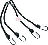 BikeMaster 24in Heavy Duty 4-Hook Bungee - Black