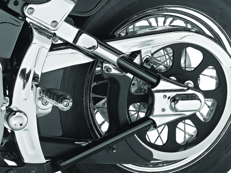 Kuryakyn Boomerang Frame Covers For 00-07 Softail Chrome - Powersports Haven