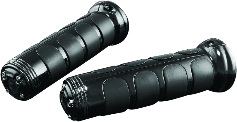 Kuryakyn ISO-Grips With OEM Heated Grip 06-20 Honda GL1800 Black - Powersports Haven