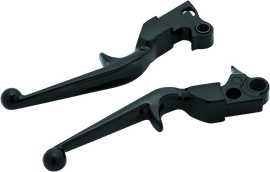 Kuryakyn Trigger Lever Set 96-Up Cable Gloss Black - Powersports Haven