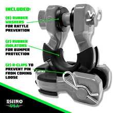 Load image into Gallery viewer, Rhino USA 8T Super Shackle 2-Pack (Gray) - Powersports Haven