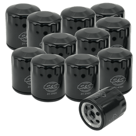 S&S Cycle Sportster/Evolution Models Black Oil Filters - 12 Pack - Powersports Haven