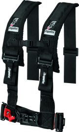 DragonFire Racing Harness- H-Style- 4-Point- 3in Buckle- Black - Powersports Haven