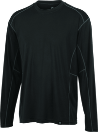 FIRSTGEAR Base Layer Shirt Lightweight Long-Sleeve Dark Grey - Extra Large - Powersports Haven