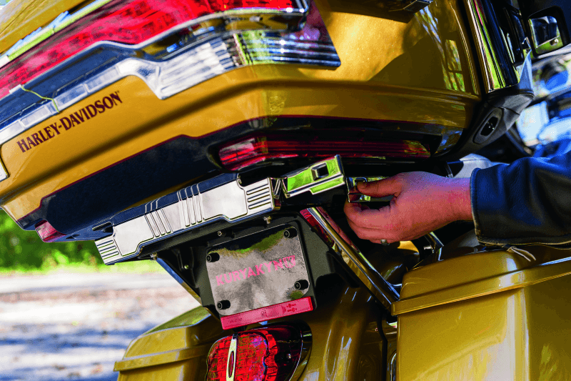 Kuryakyn Relocator For Tour-Pak 14-Up Touring Models Black - Powersports Haven