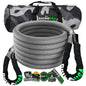 Rhino USA Kinetic Energy Recovery Rope (7/8In X 20Ft) Gray - Powersports Haven