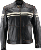 Kuryakyn Leather By River Road Hoodlum Vintage Leather Jacket Black - Medium