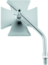 Load image into Gallery viewer, Bikers Choice 65-Up Chrome Maltese Mirror Long Stem Each Custom - Powersports Haven