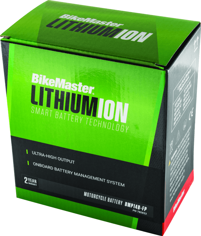 BikeMaster Lithium Ion 2.0 Battery BMP14B-FP - Powersports Haven