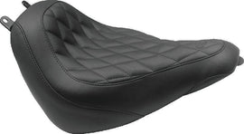 Mustang 00-15 Harley Softail Standard Rear Tire Wide Touring Passenger Seat w/Studs - Black - Powersports Haven