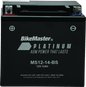 BikeMaster AGM Battery - MS12-14-BS - Powersports Haven