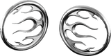 Kuryakyn Flame Speaker Grills Chrome