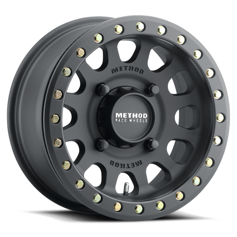 Method MR401 UTV Beadlock 15x7 / 5+2/38mm Offset / 4x136 / 106mm CB Matte Black Wheel - Powersports Haven