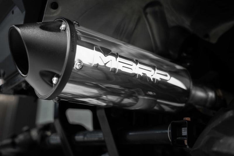 MBRP 2015 Polaris Hawkeye 325/Sportsman ETX 5in Single Slip-On Performance Series Exhaust - Powersports Haven